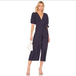 Keepsake the Label Luminous wide-leg navy jumpsuit